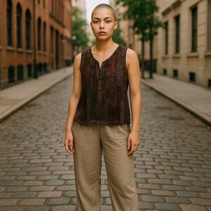 Christopher & Banks Multicolor Patterned Tank Top